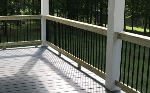 new deck and new rails in Milledgeville, GA